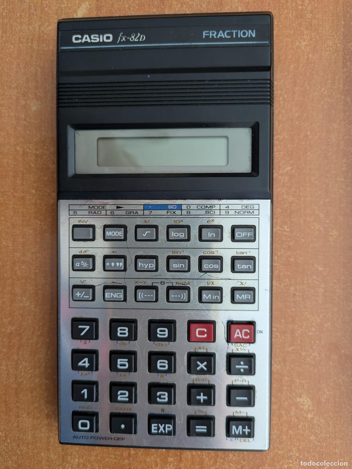 Vintage: Antigua Calculadora Casio FX-82D Fraction. A&ntilde;os 80.