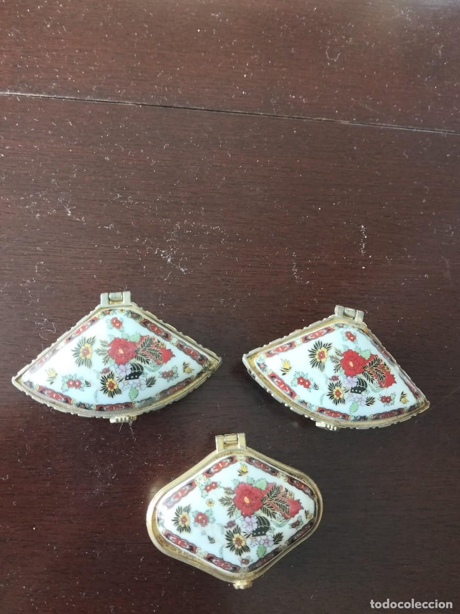 Vintage: LOTE 3 CAJITAS MOTIVOS FLORALES
