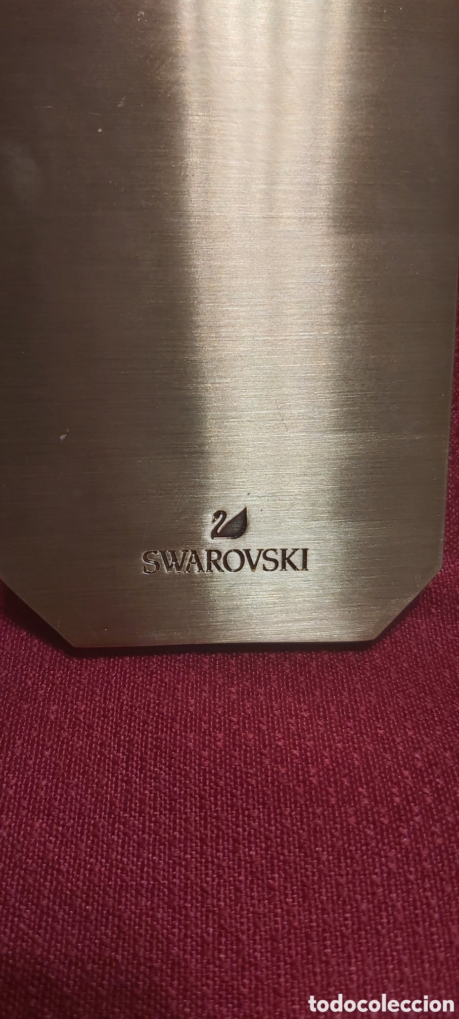 Vintage: Espejo SWAROVSKI en bronce doble espejo - Foto 3