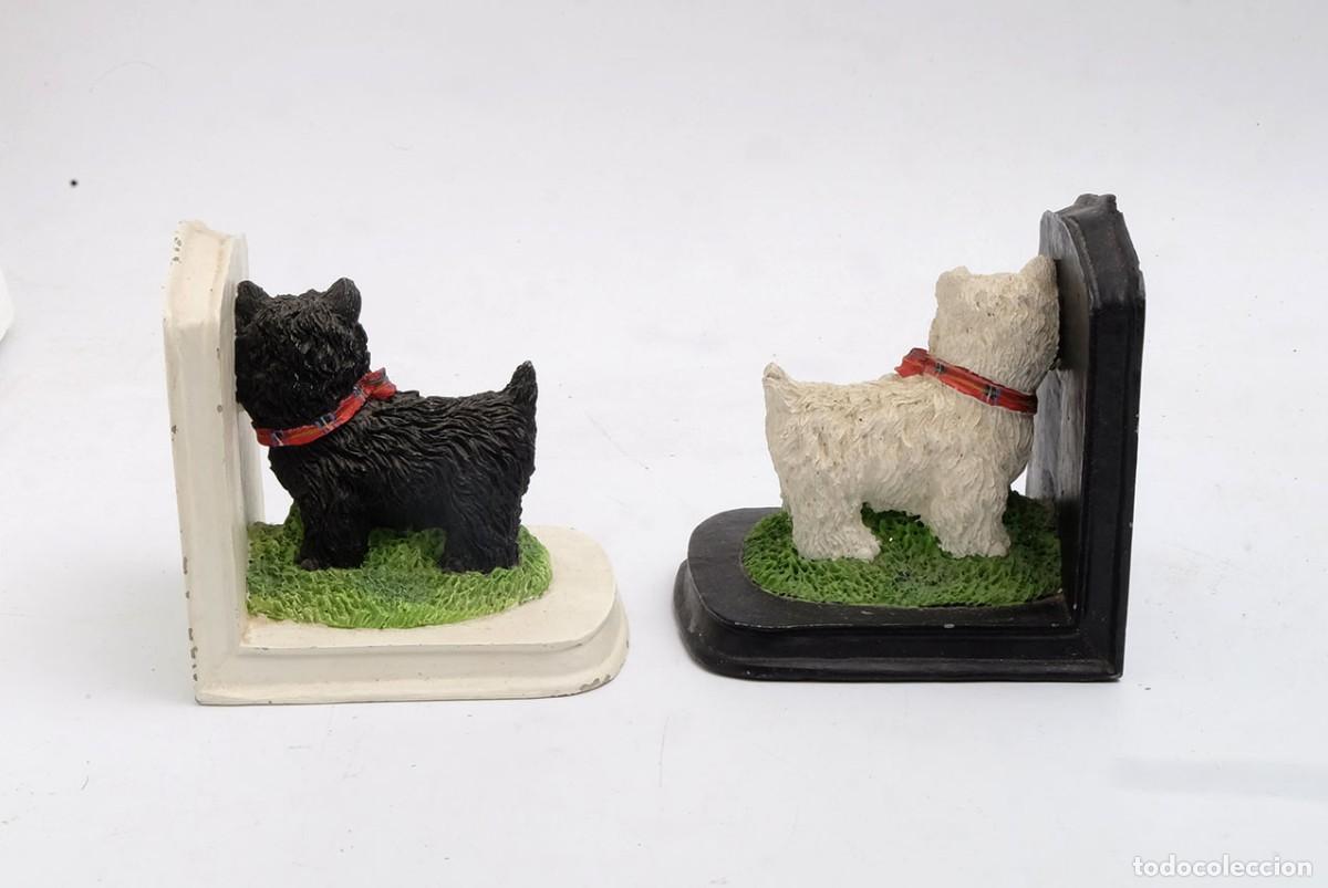 Vintage: Sujetalibros de pasta con perros - Foto 4