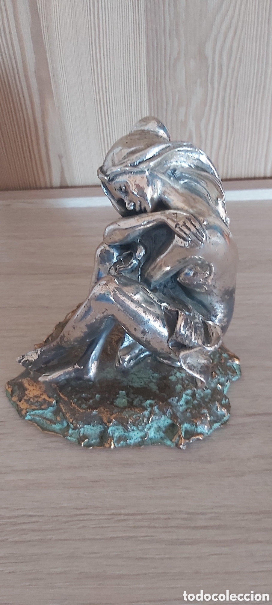 Vintage: Escultura Bailarina Orfebres Cunill Bronce plateada