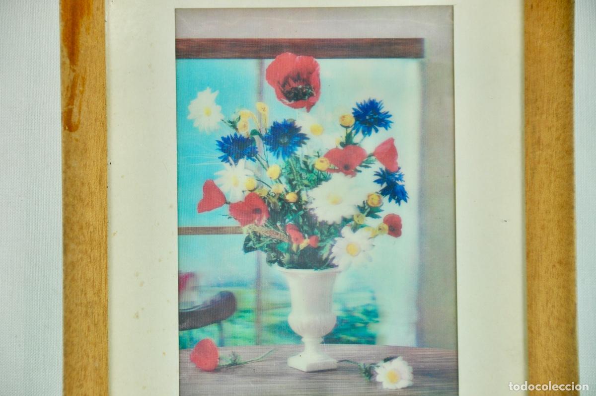 Vintage: Cuadro 3D flores - Foto 2
