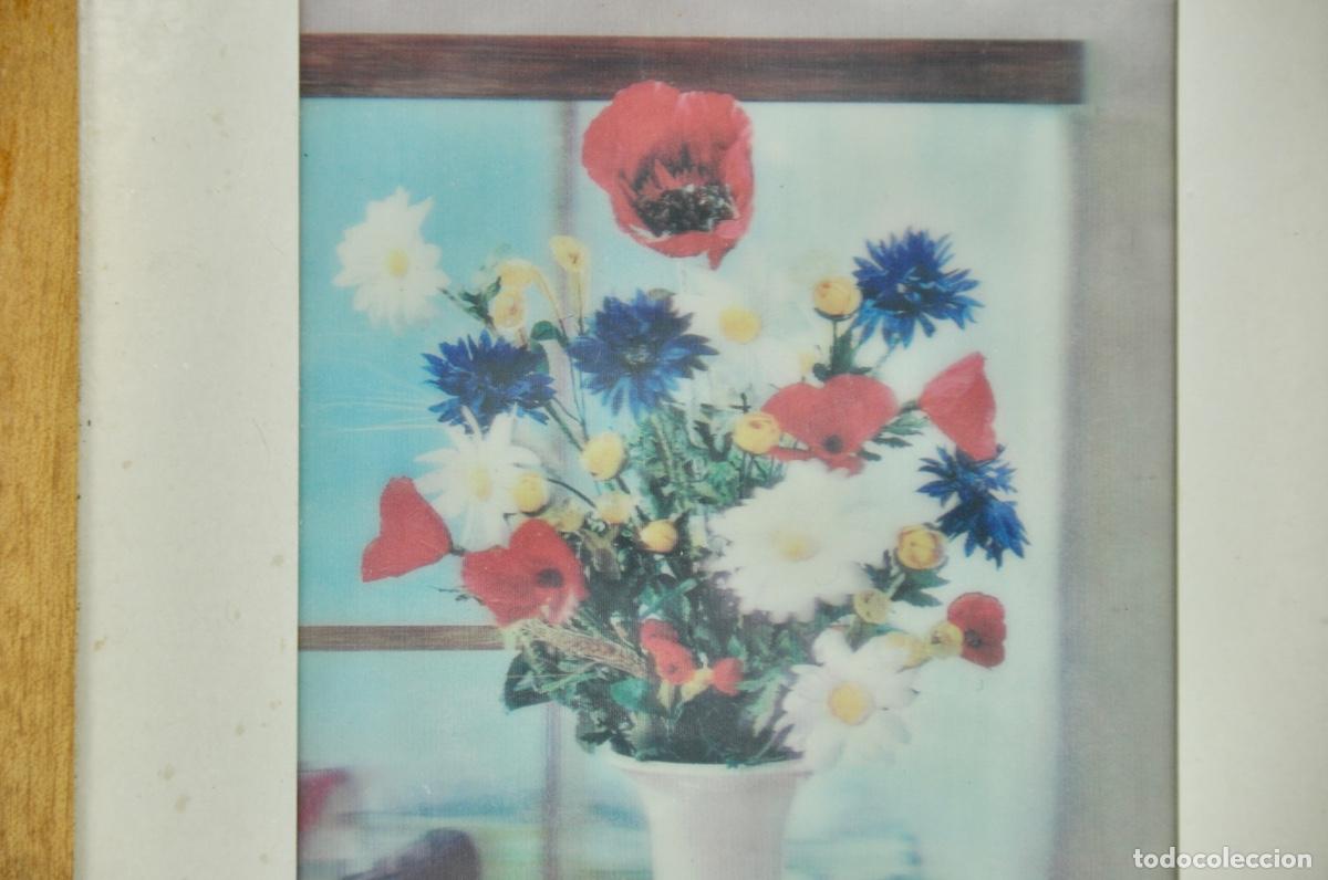 Vintage: Cuadro 3D flores - Foto 4