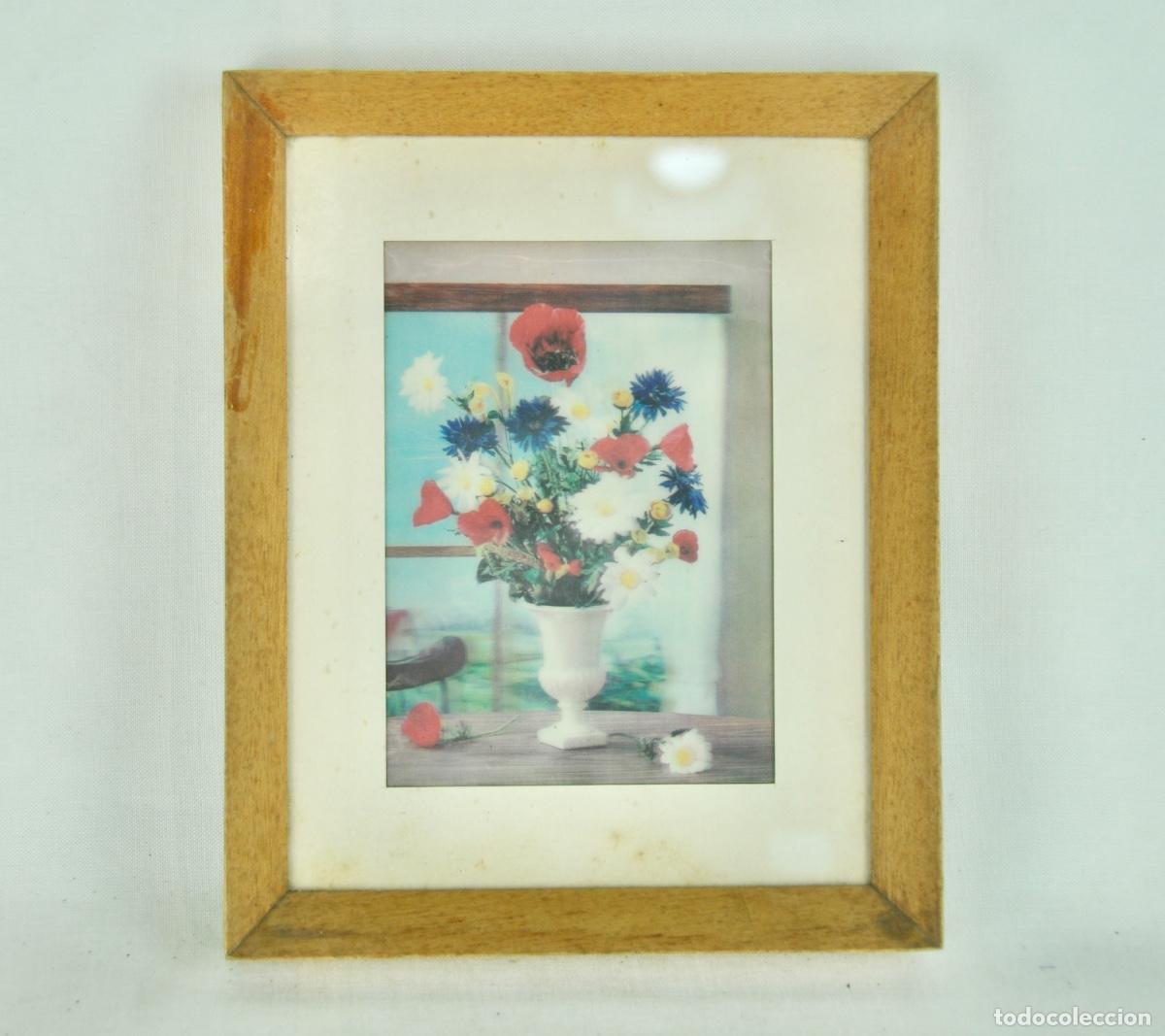 Vintage: Cuadro 3D flores - Foto 1
