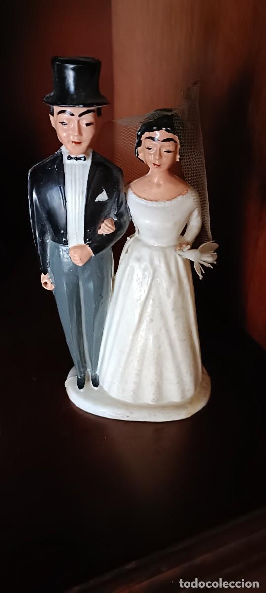Vintage: Lote figuras comuni&oacute;n y boda para tarta