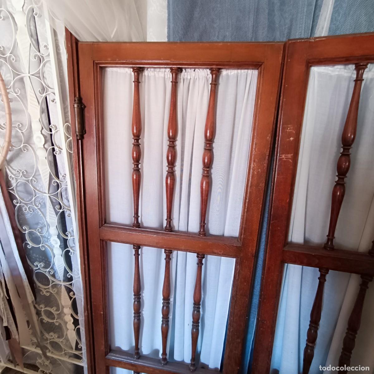 Vintage: Puertas vaiven de madera torneada. - Foto 3