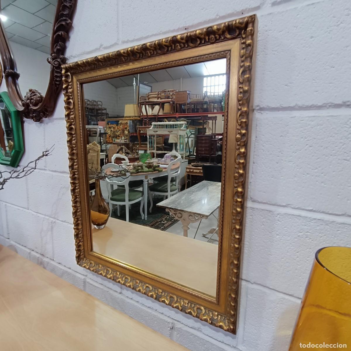 Vintage: Espejo Vintage Madera Dorado. - Foto 4