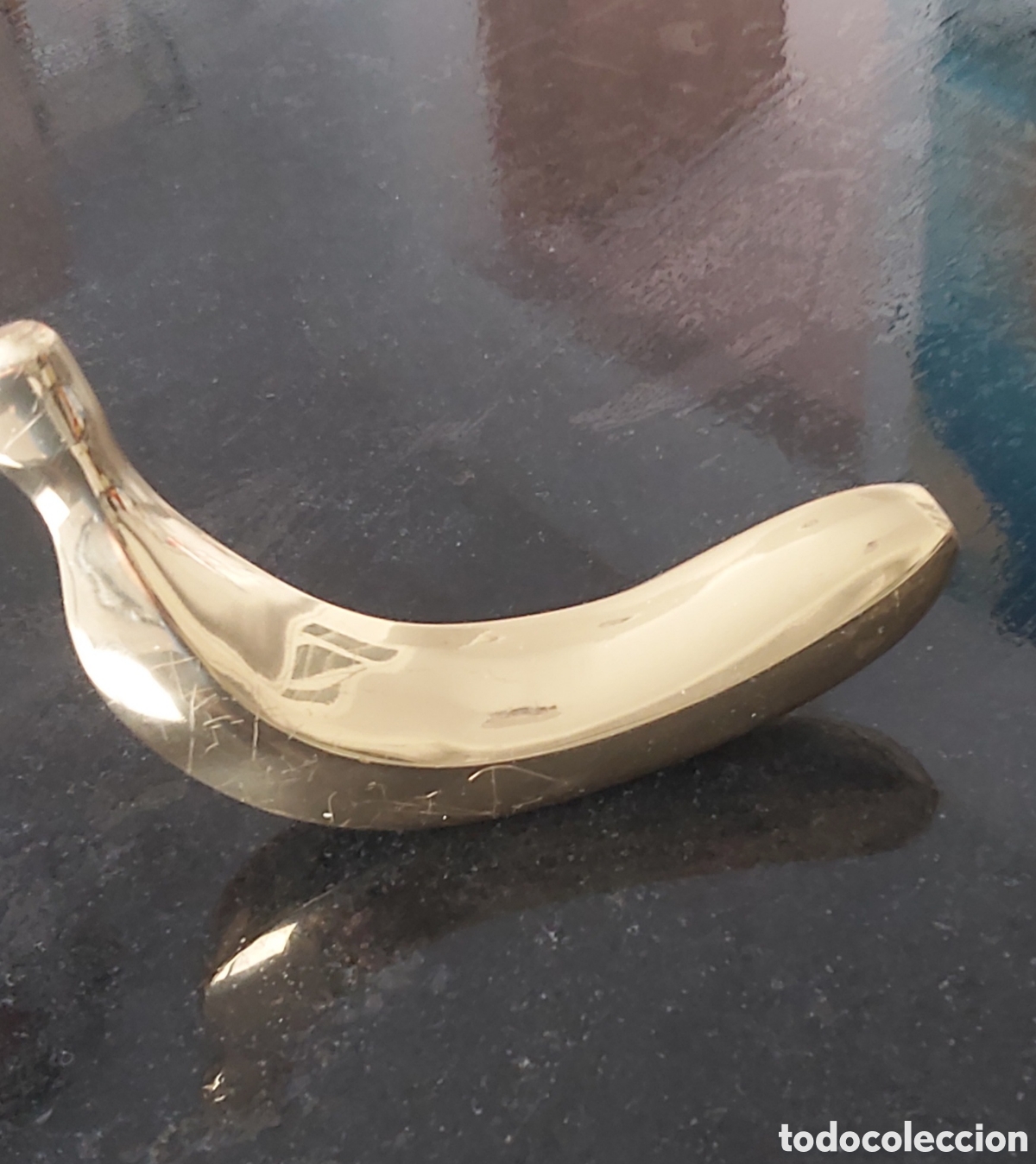 Vintage: Pl&aacute;tano Decoracion Dorado Macizo (900g) - Dise&ntilde;o Vintage