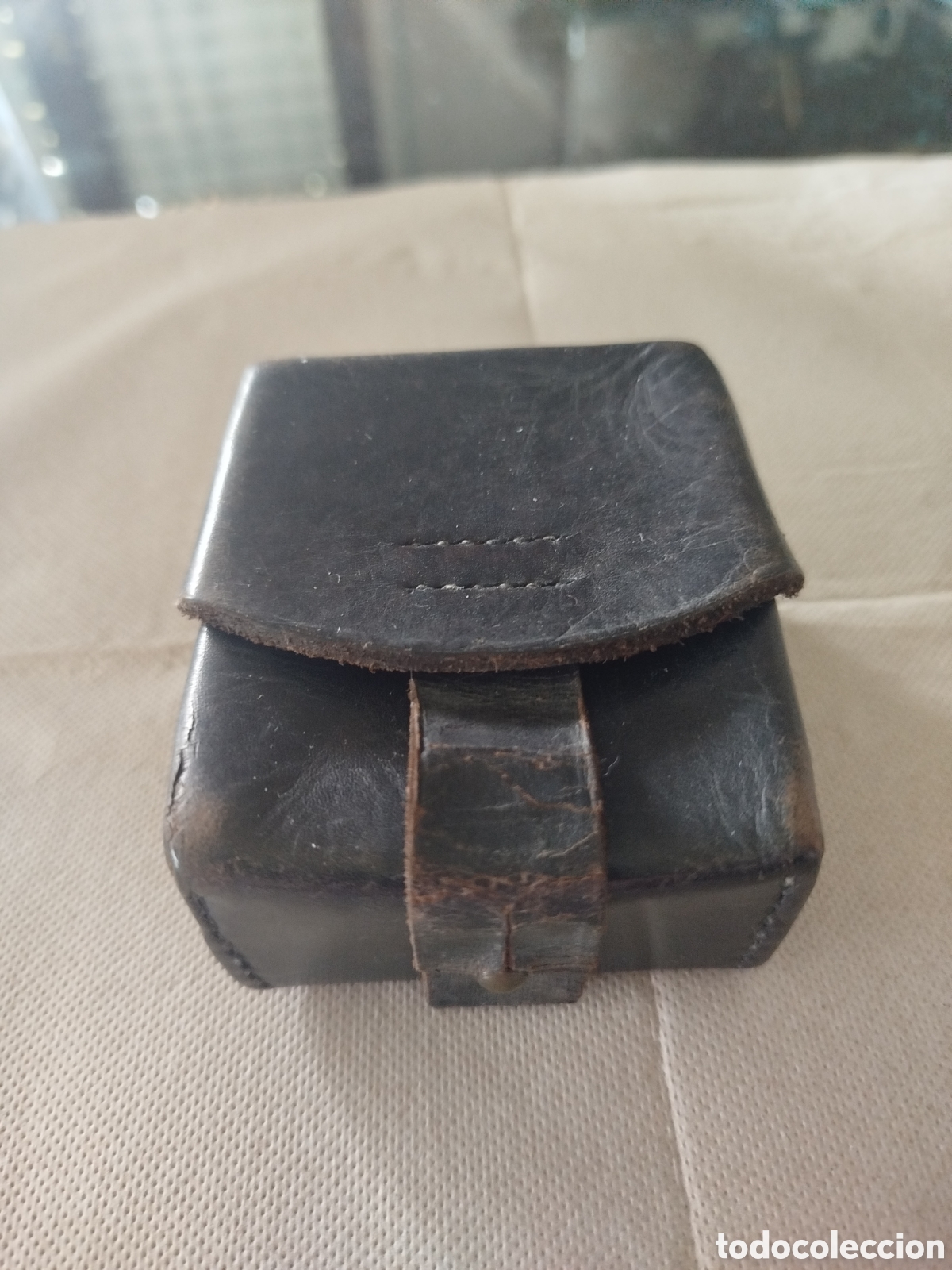 Vintage: Cartuchera de cuero para municion
