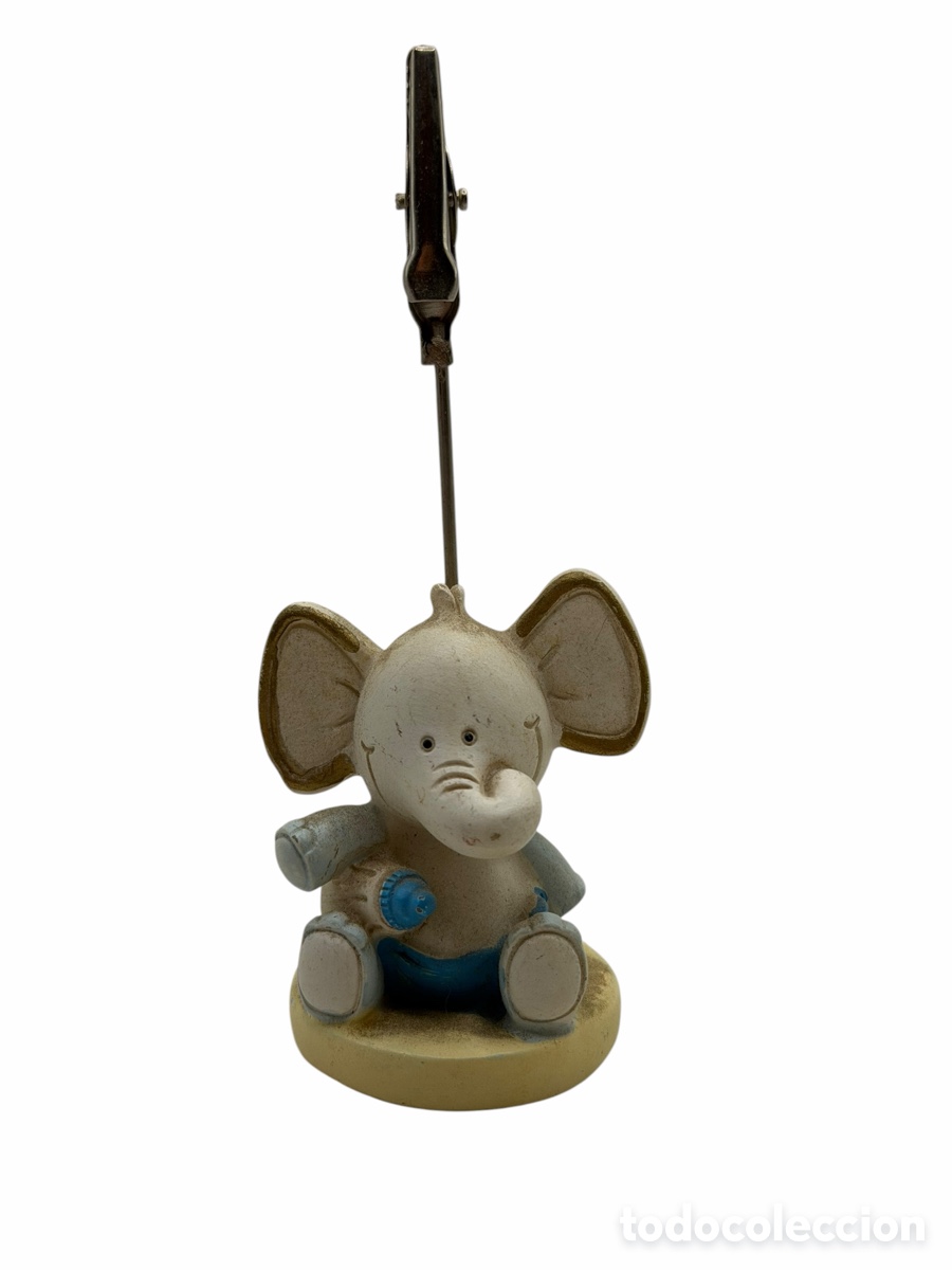 Vintage: Figura Vintage Elefante con Pinza