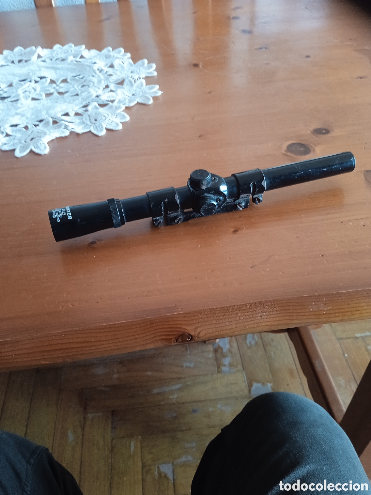 Vintage: Mira telesc&oacute;pica antigua hunter escopeta o fusil perdigones tipo gamo