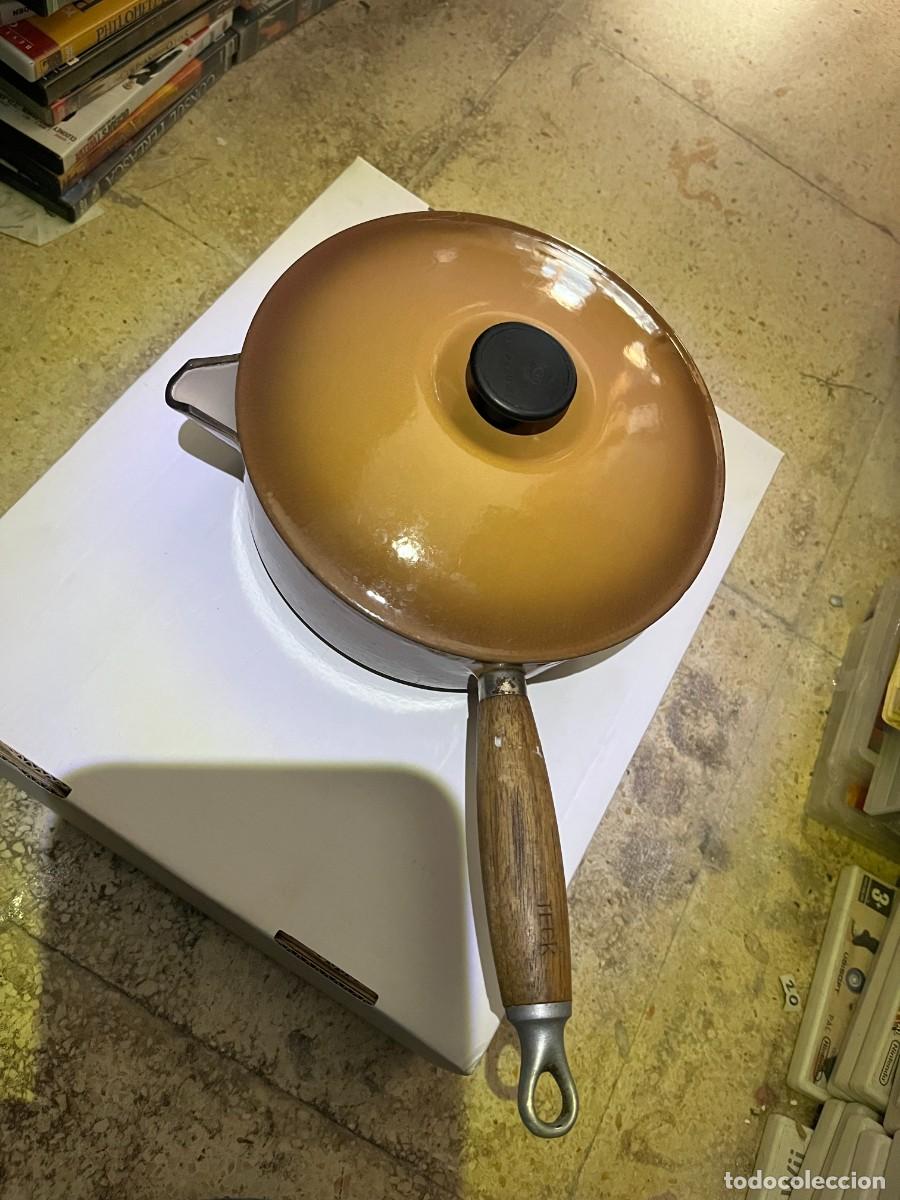 Vintage: OLLA LE CREUSET 22 COLOR VINTAGE MANGO MADERA - KREATEN