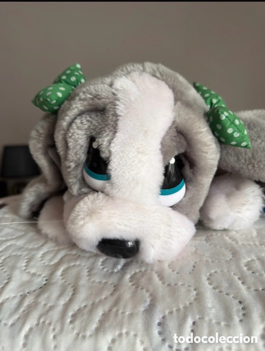 Vintage: Perrita de peluche sad san