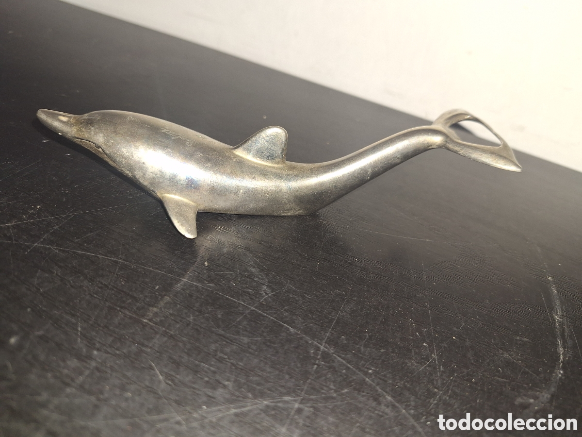 Vintage: Abridor de botellas delfin plateado - Foto 2