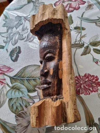 Vintage: Talla africana en madera