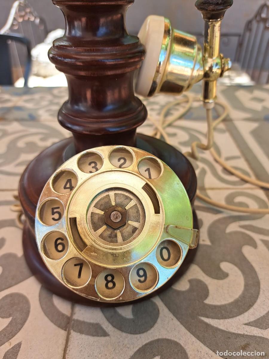 Vintage: Tel&eacute;fono antiguo madera - Foto 5