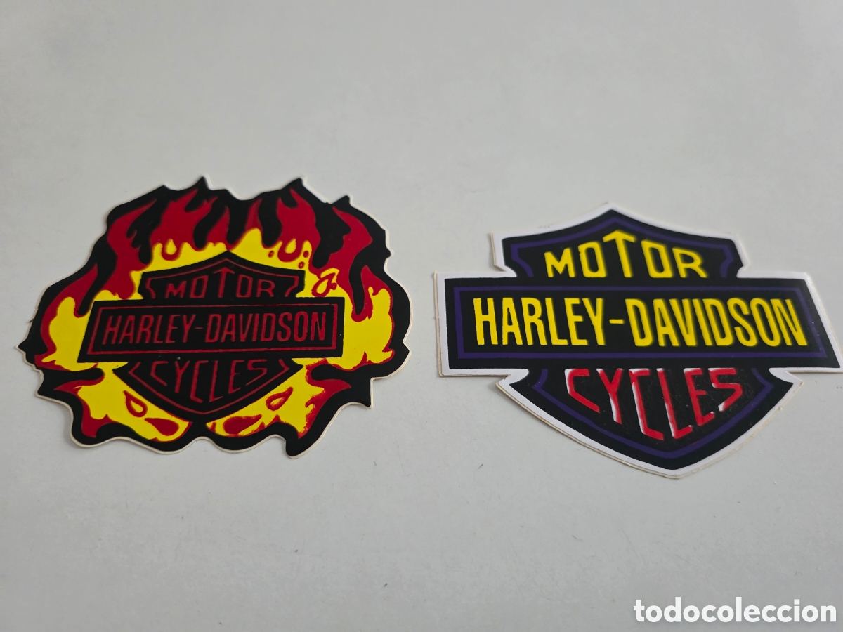 Vintage: Pegatinas vintage Harley Davidson originales a&ntilde;os 90