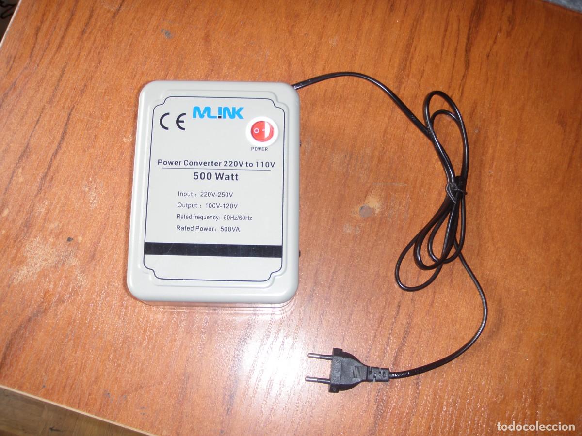 Vintage: TRANSFORMADOR 220 110 VOLTIOS MLINK SIN USAR FUNCIONANDO