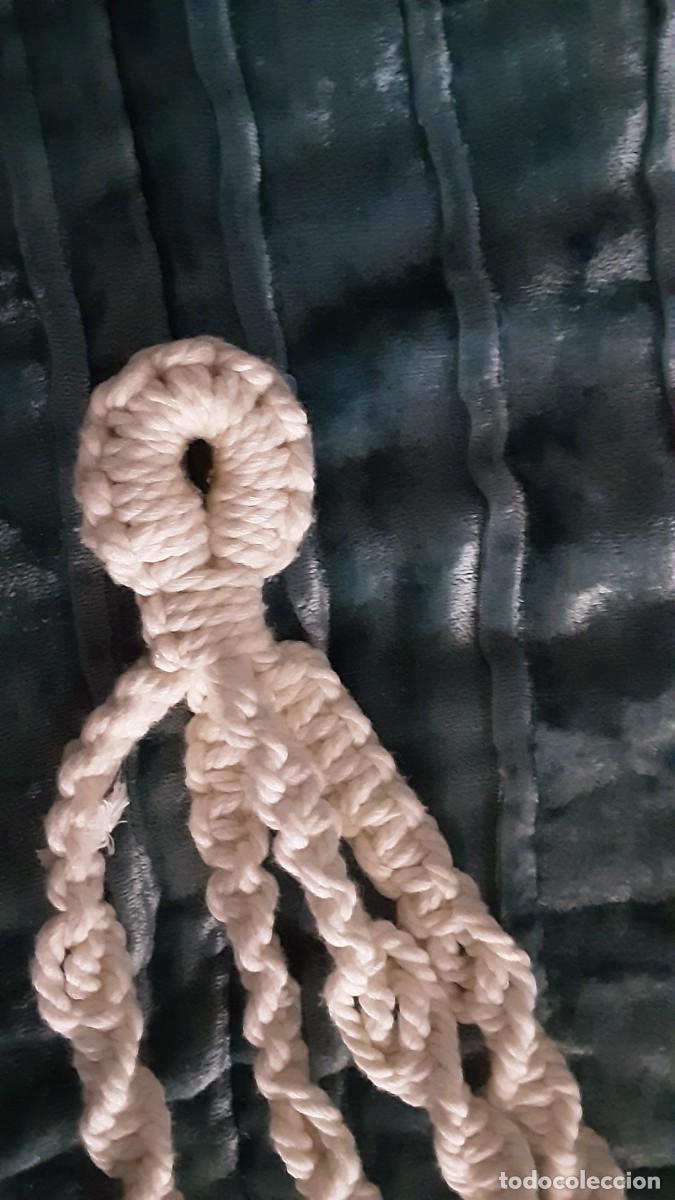 Vintage: Macetero colgante de macrame para pared o techo BOHO CHIC
