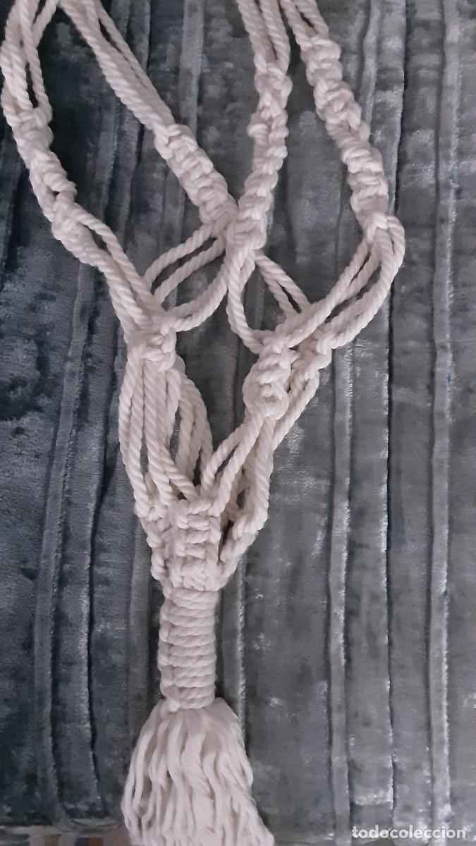 Vintage: Macetero colgante de macrame para pared o techo BOHO CHIC - Foto 2