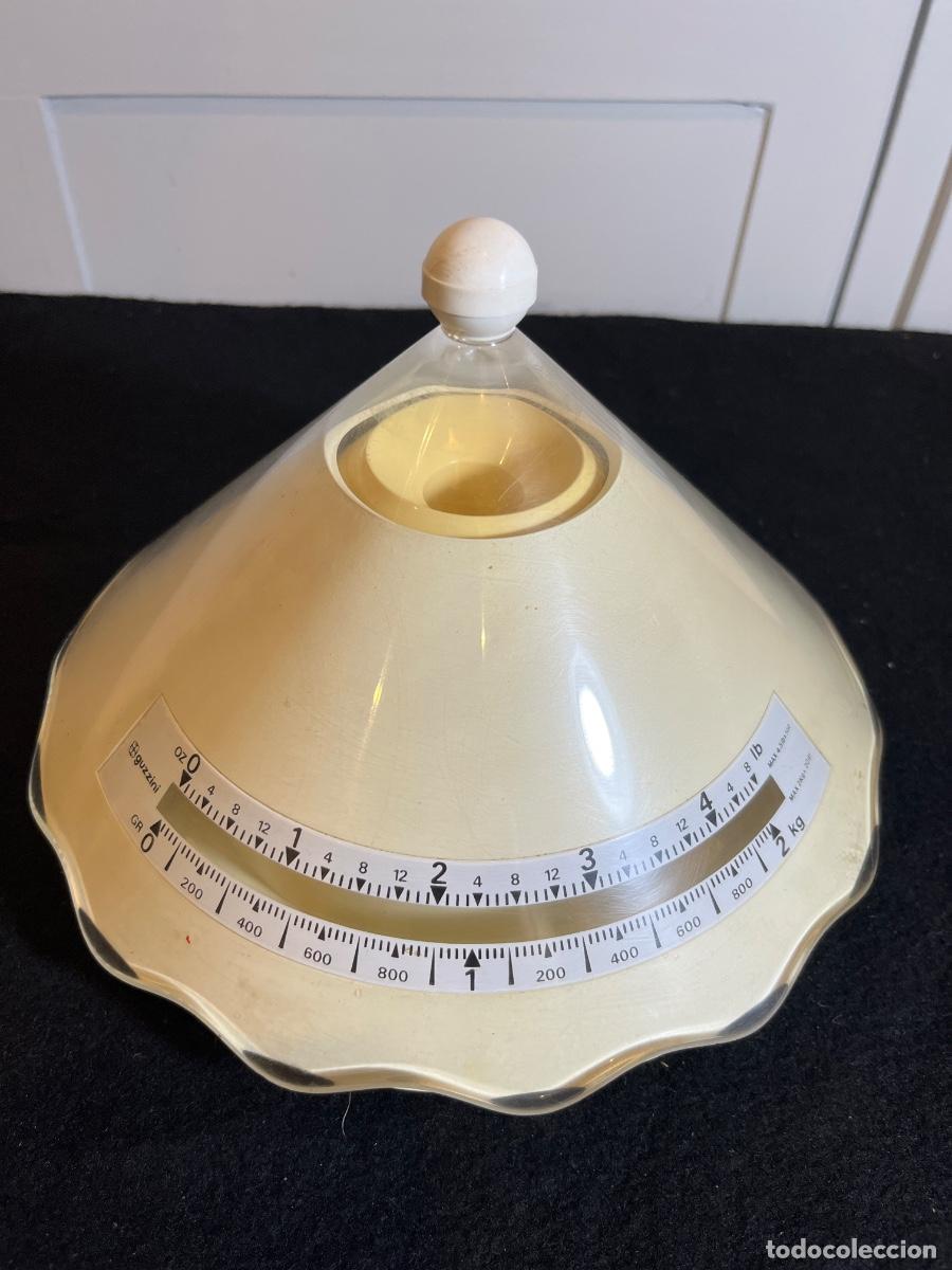 Vintage: B&aacute;scula cocina Guzzini Dolly Ennio Pasini vintage italiana Space Age a&ntilde;os 80 90