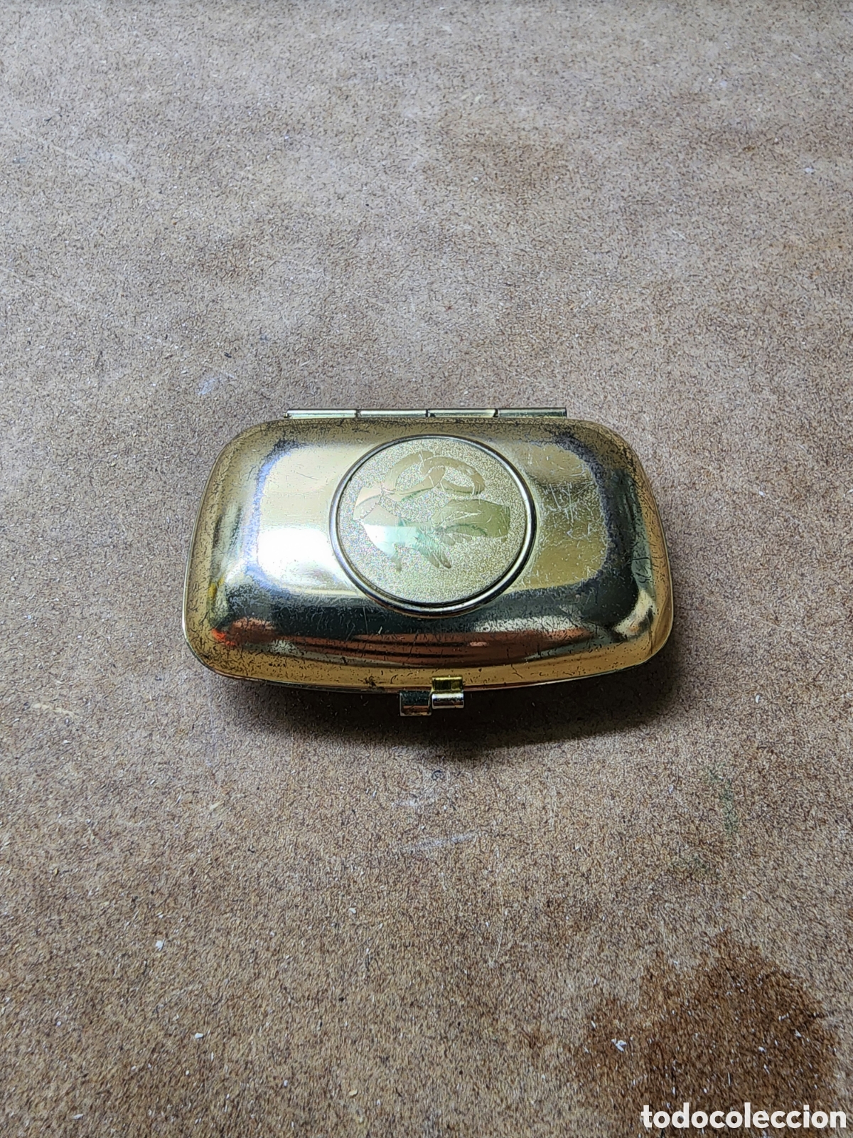 Vintage: Caja enlace arras dorado