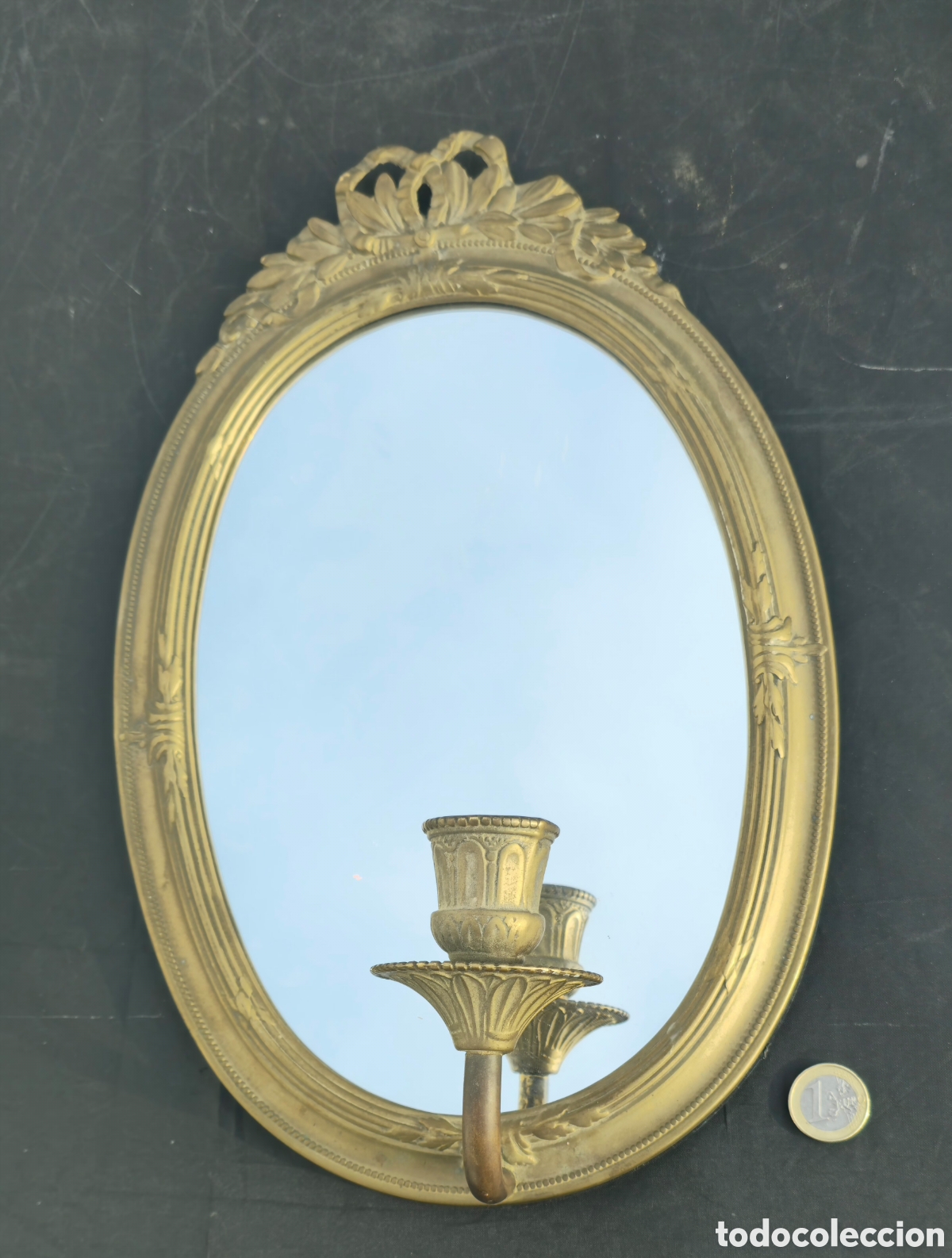 Vintage: Espejo bronce Luis XVI