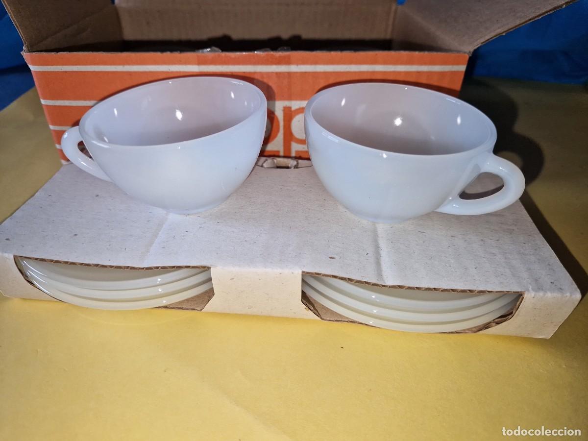 Vintage: JUEGO 6 SERVICIOS CAFE TAZAS ARCOPAL - Foto 1