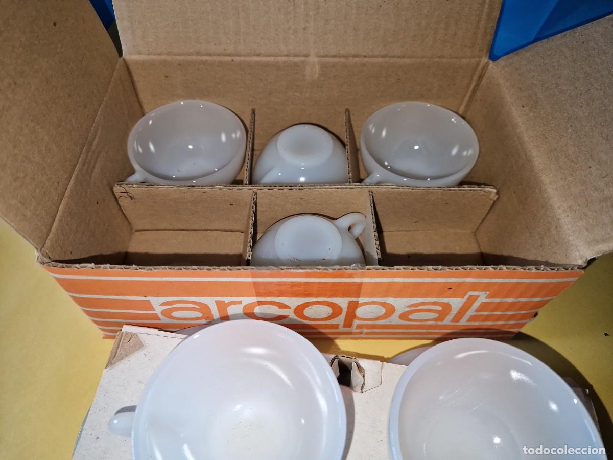 Vintage: JUEGO 6 SERVICIOS CAFE TAZAS ARCOPAL - Foto 2