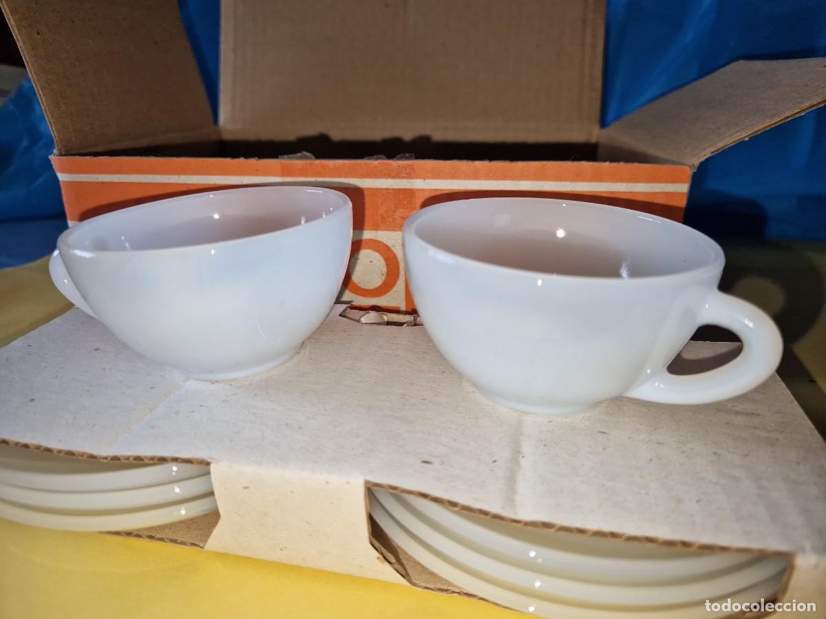 Vintage: JUEGO 6 SERVICIOS CAFE TAZAS ARCOPAL - Foto 5