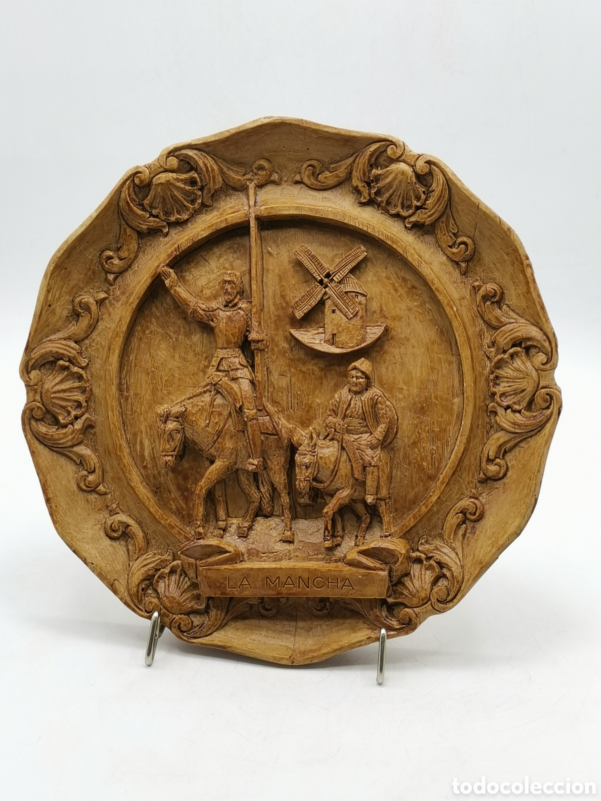 Vintage: BONITO ART&Iacute;CULO DECORATIVO REPRESENTACI&Oacute;N DE QUIJOTE Y SANCHO