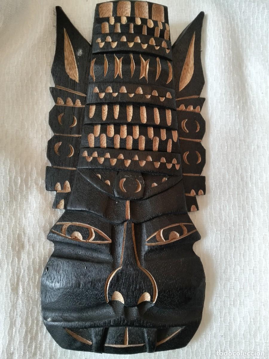 Vintage: TALLA MADERA VINTAGE MASCARA TRIBAL