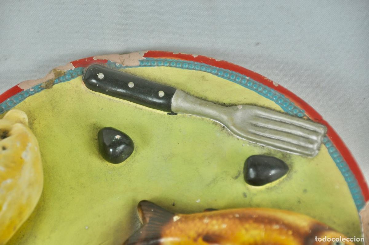 Vintage: Antiguo plato de Bordallo Pinheiro - Foto 3
