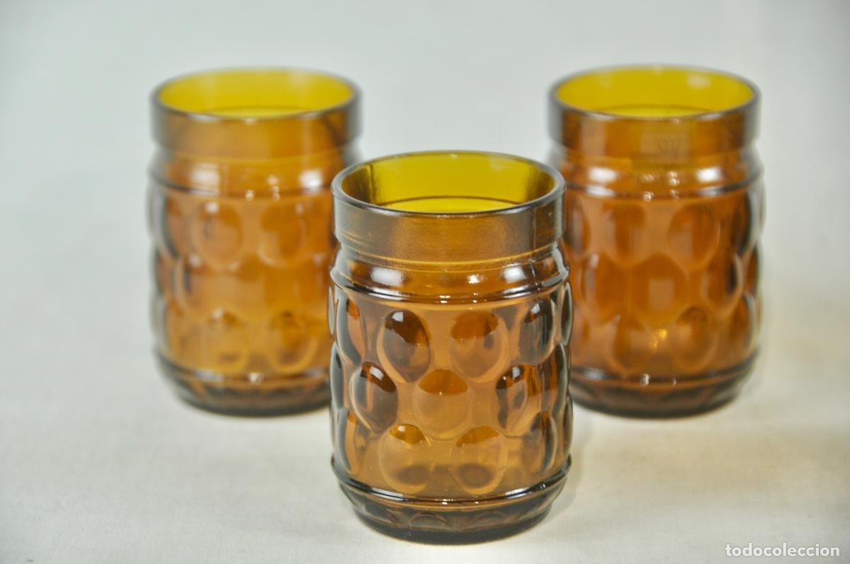 Vintage: 6 vasos marrones - Foto 2