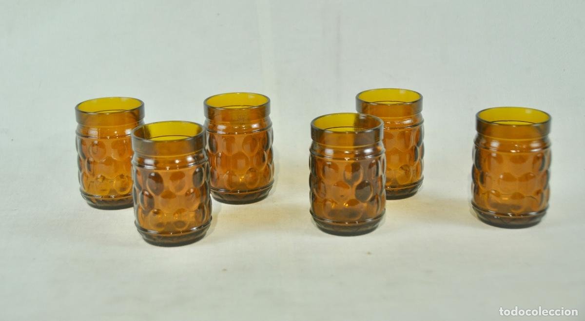 Vintage: 6 vasos marrones - Foto 6