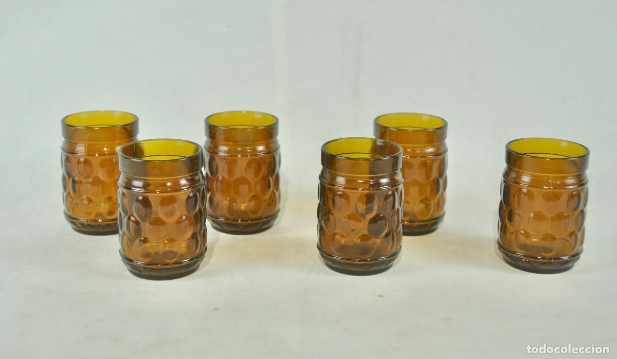 Vintage: 6 vasos marrones - Foto 1