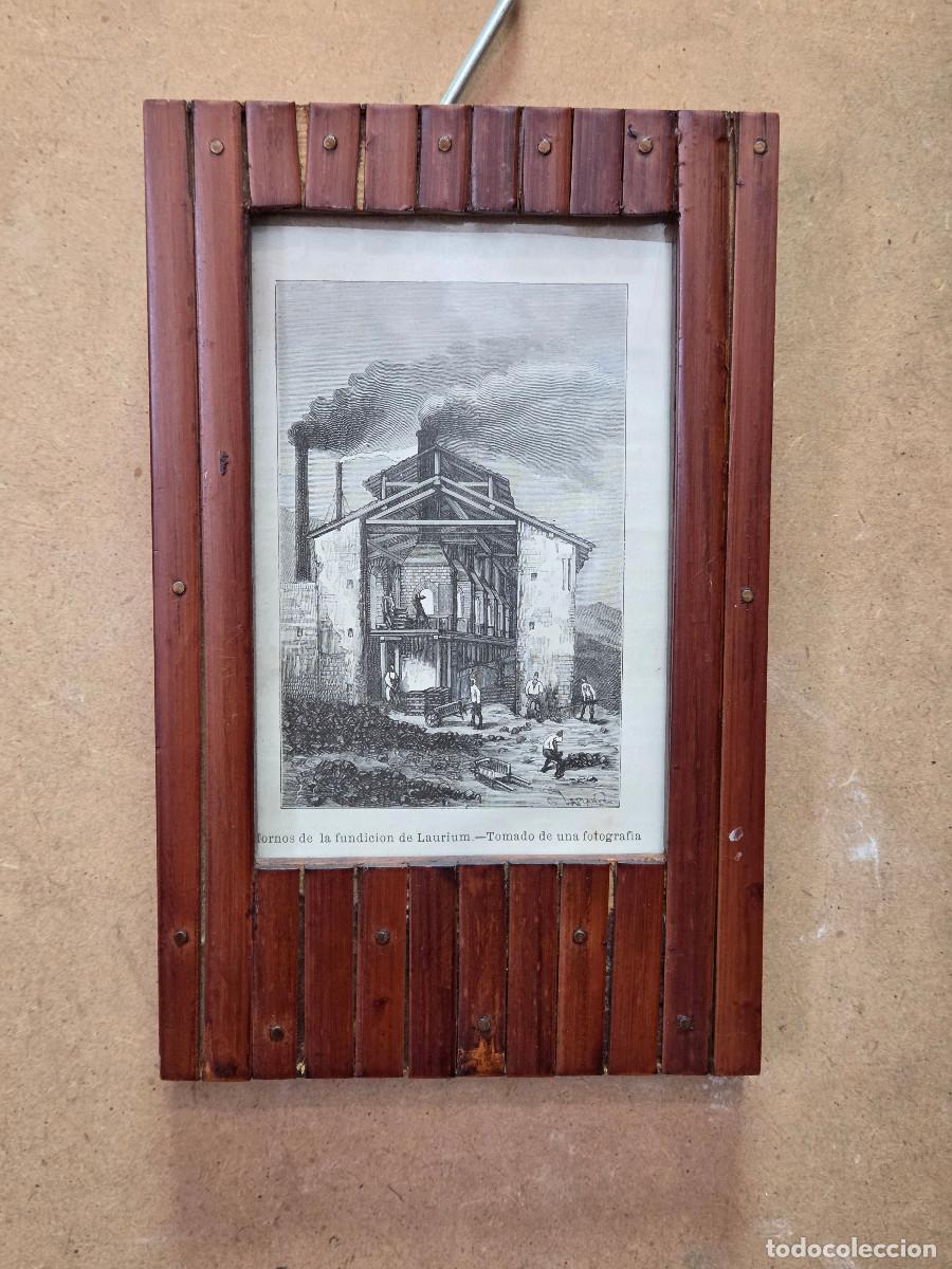 Vintage: cuadro con grabado gastos de envio 5&euro;