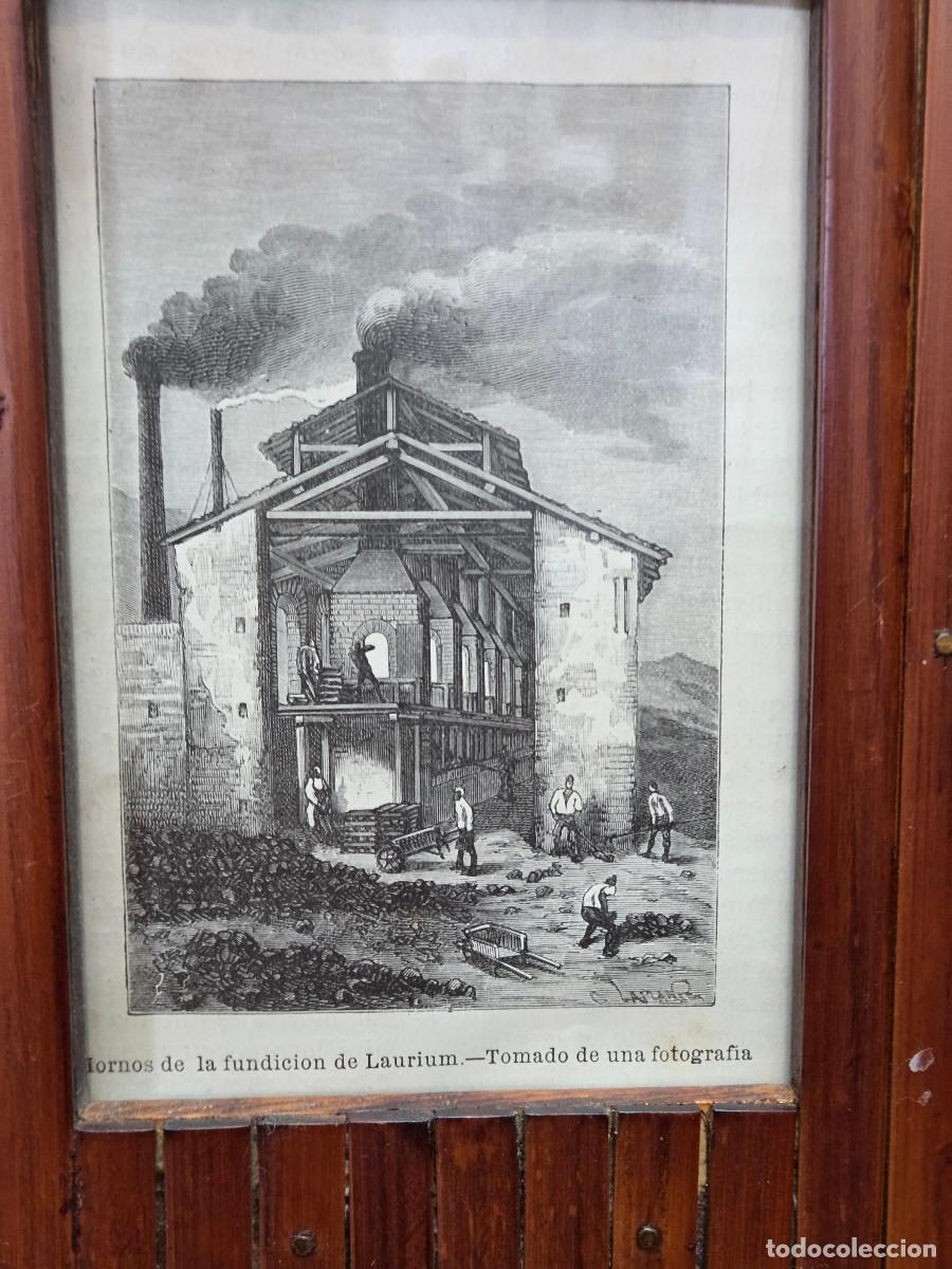 Vintage: cuadro con grabado gastos de envio 5&euro; - Foto 2
