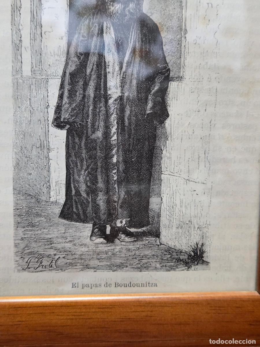 Vintage: cuadro con grabado gastos de envio 5&euro; - Foto 4