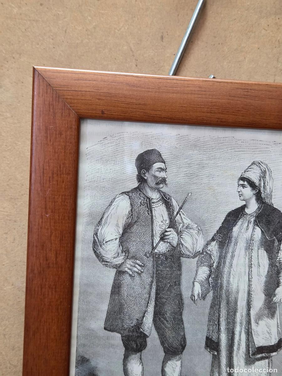 Vintage: cuadro grabado gastos de envio 5&euro; - Foto 2