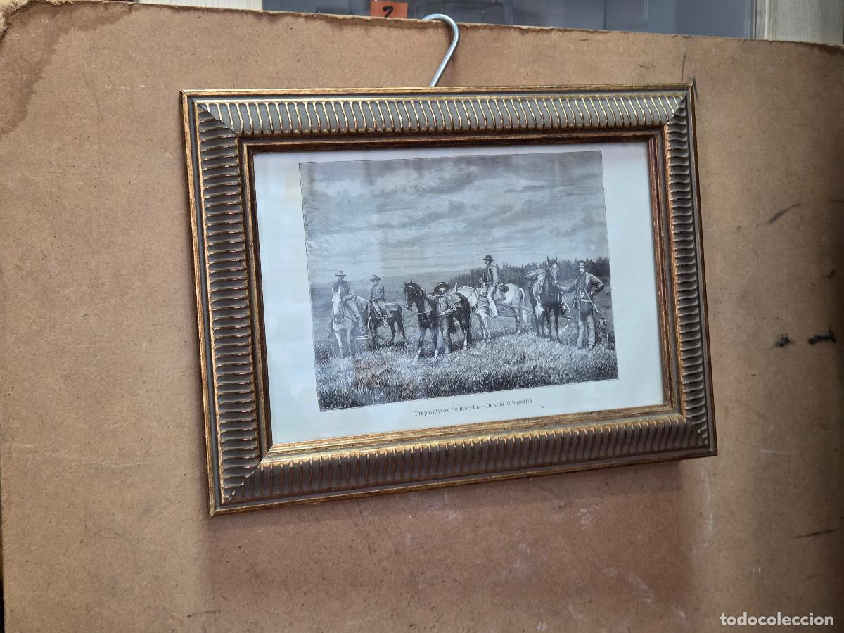 Vintage: cuadro con grabado gastos de envio 5&euro;