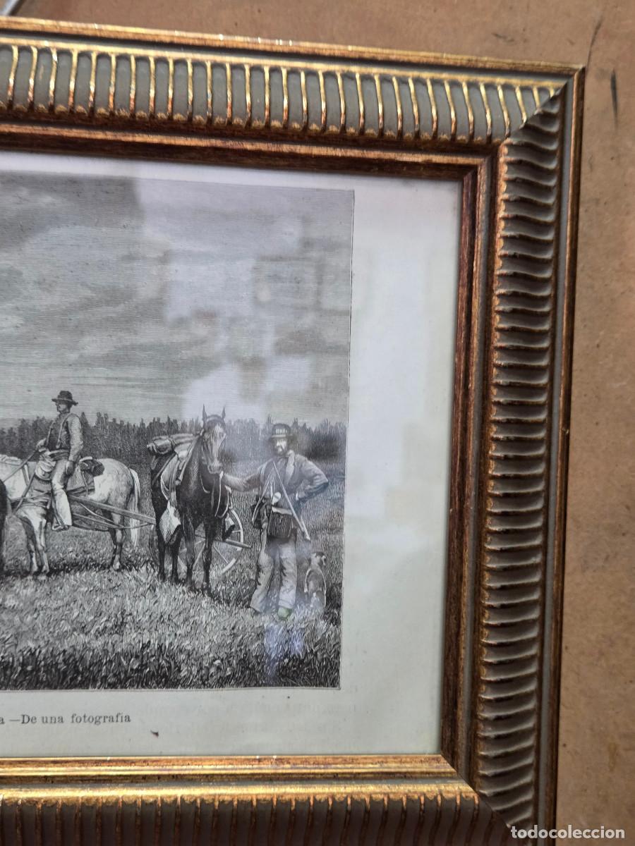 Vintage: cuadro con grabado gastos de envio 5&euro; - Foto 5