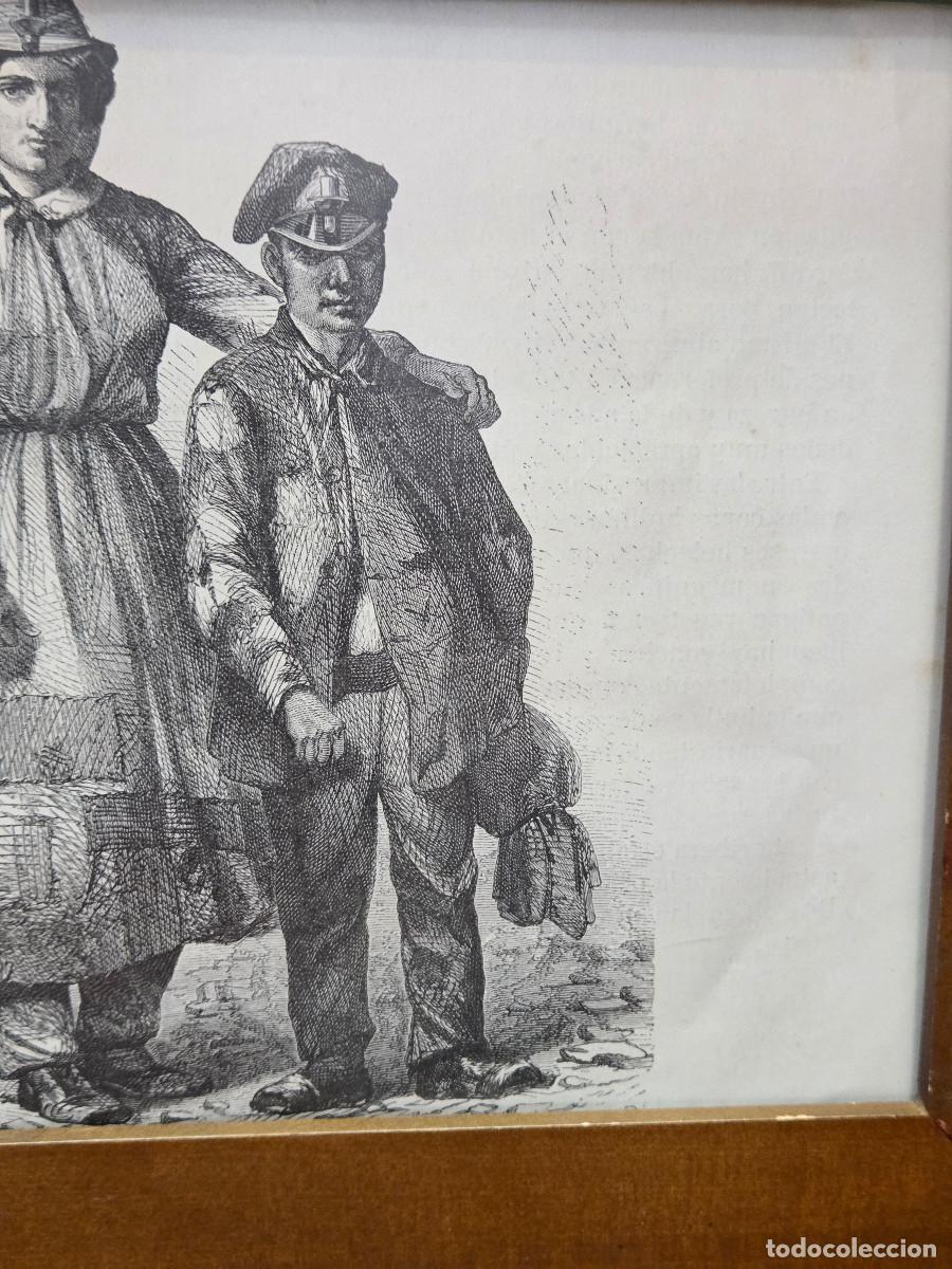 Vintage: cuadro con grabado gastos de envio 5&euro; - Foto 3
