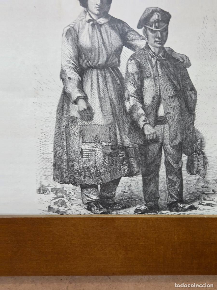 Vintage: cuadro con grabado gastos de envio 5&euro; - Foto 4