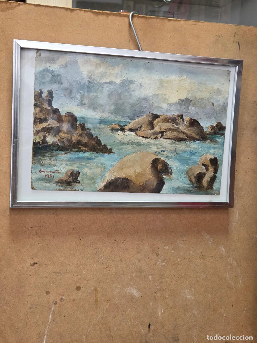 Vintage: cuadro con pintura gastos de envio 5&euro;