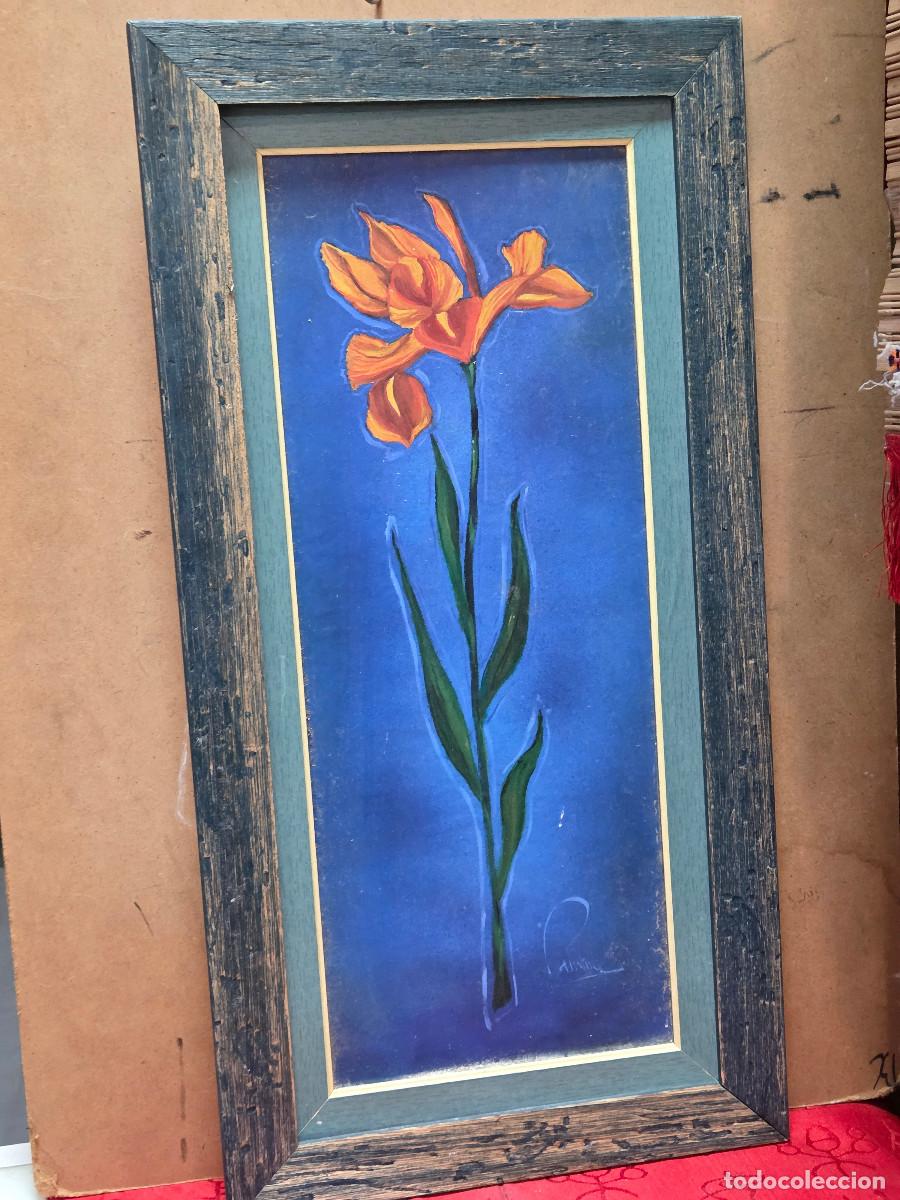 Vintage: cuadro co flores gastos de envio 5&euro;