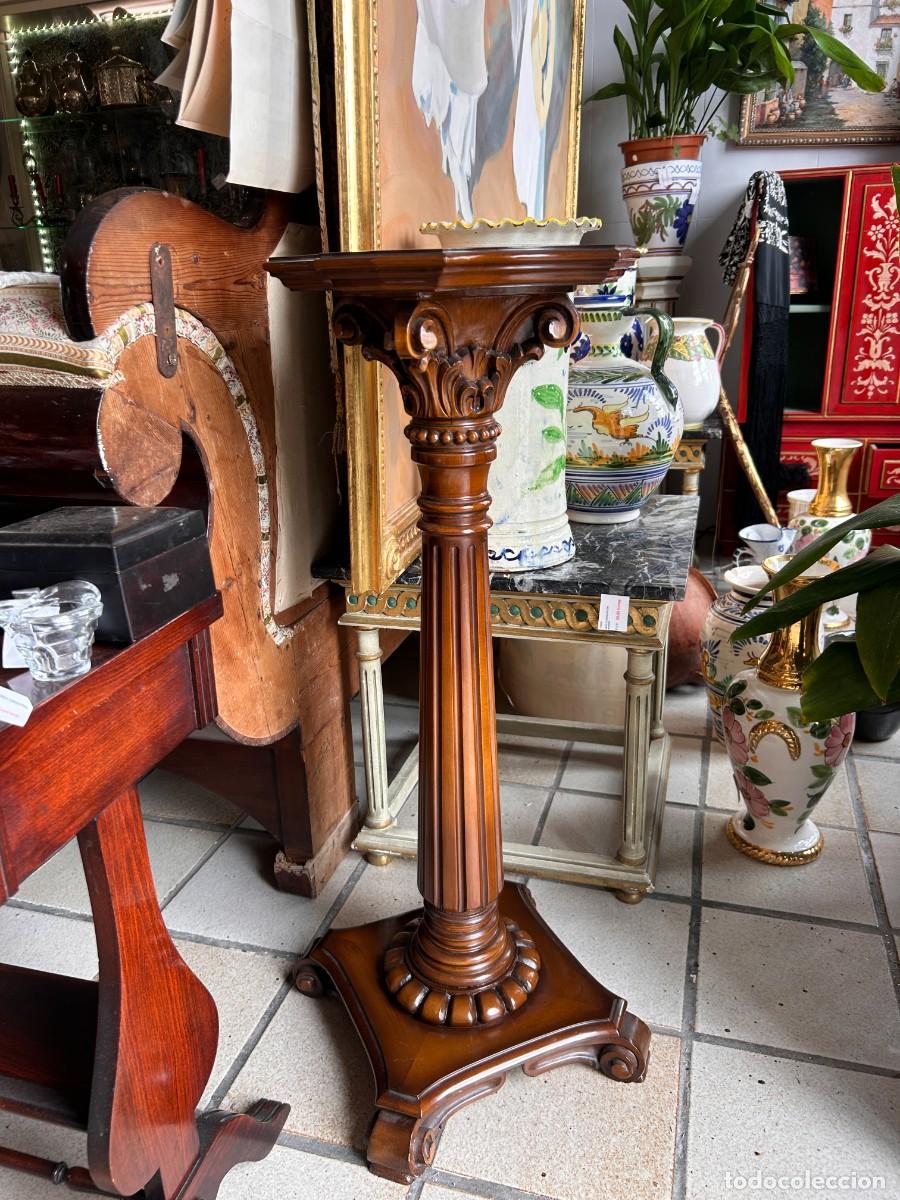 Vintage: Columna de madera tallada - Foto 2