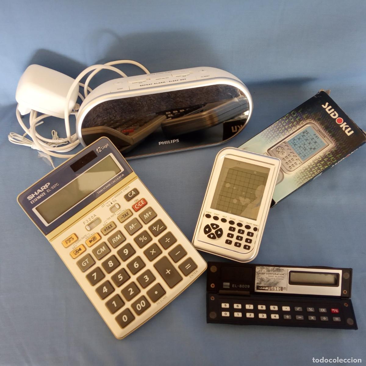 Vintage: Lote de electr&oacute;nica variada - Retro-Vintage - Philips / Sudoku / Sharp - Foto 1