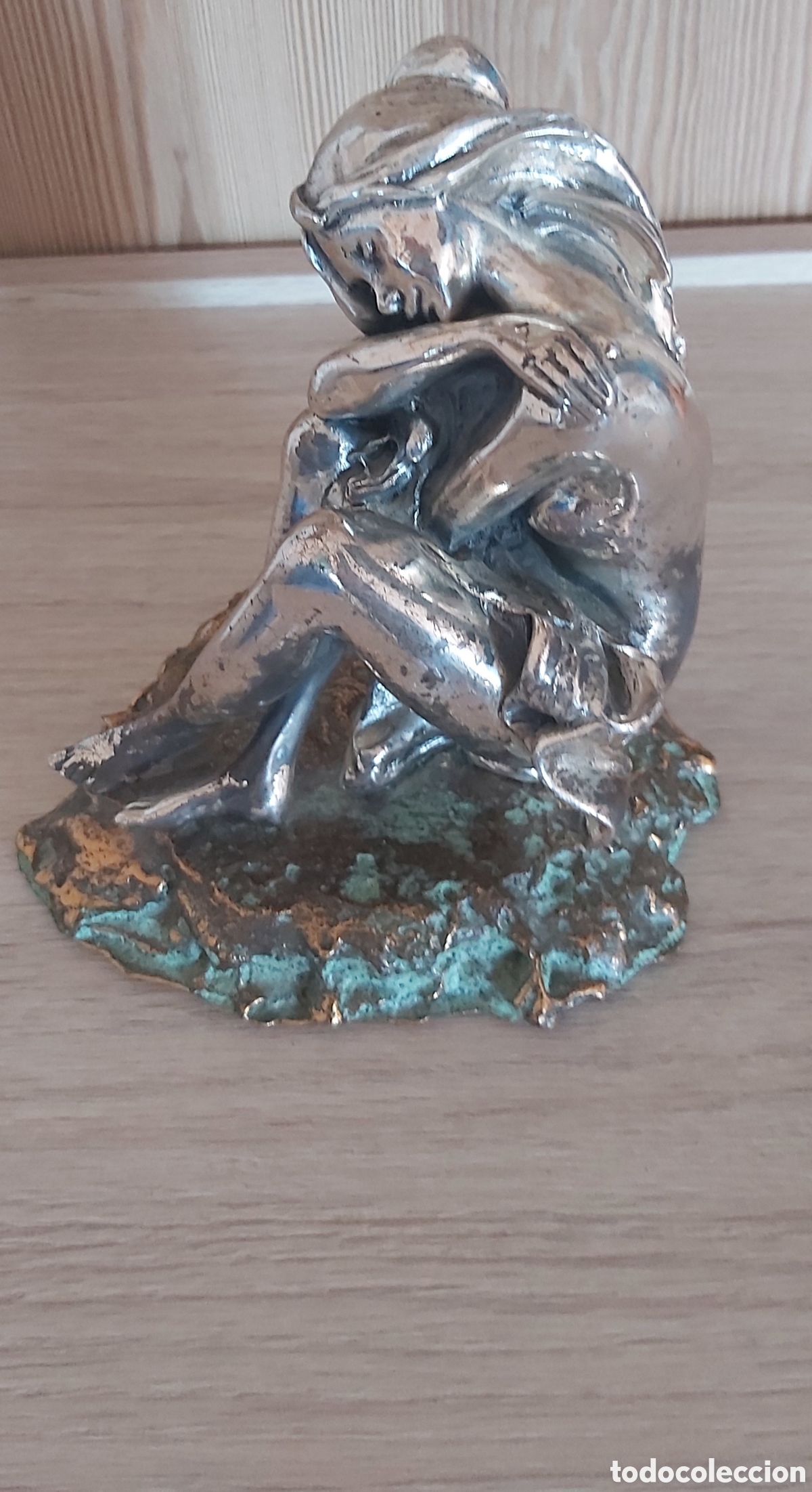 Vintage: Escultura Bronce Bailarina Orfebres Cunill Bronce ba&ntilde;o de plata