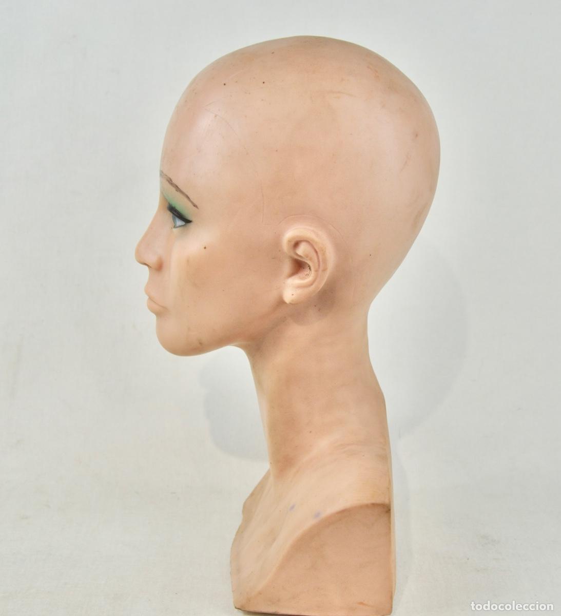 Vintage: Cabeza de maniqu&iacute; en goma - Foto 8